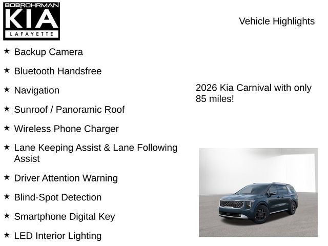2026 Kia Carnival SX