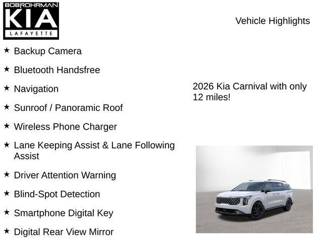 2026 Kia Carnival SX