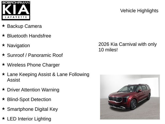 2026 Kia Carnival SX