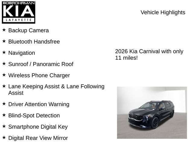 2026 Kia Carnival SX
