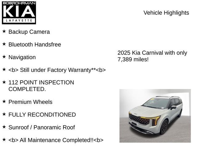 2025 Kia Carnival Hybrid SX