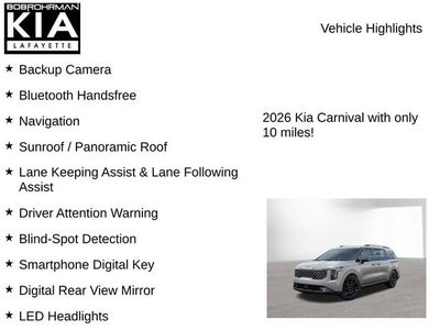 2026 Kia Carnival Hybrid SX
