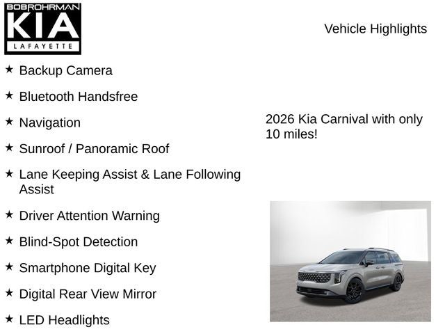 2026 Kia Carnival Hybrid SX