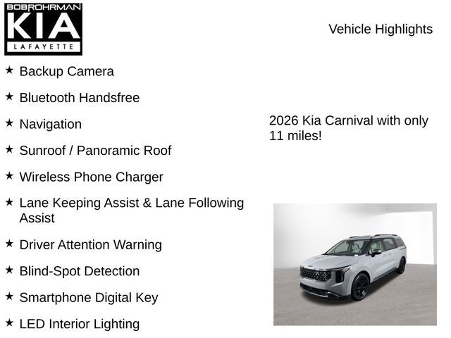 2026 Kia Carnival Hybrid SX