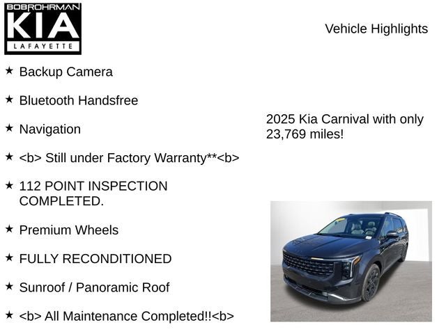 2025 Kia Carnival Hybrid SX Prestige