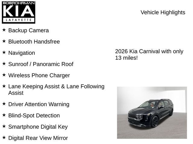 2026 Kia Carnival Hybrid SX Prestige