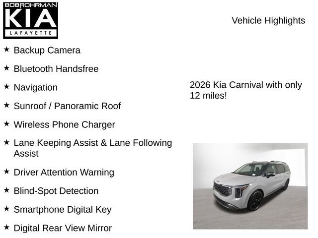 2026 Kia Carnival Hybrid SX Prestige