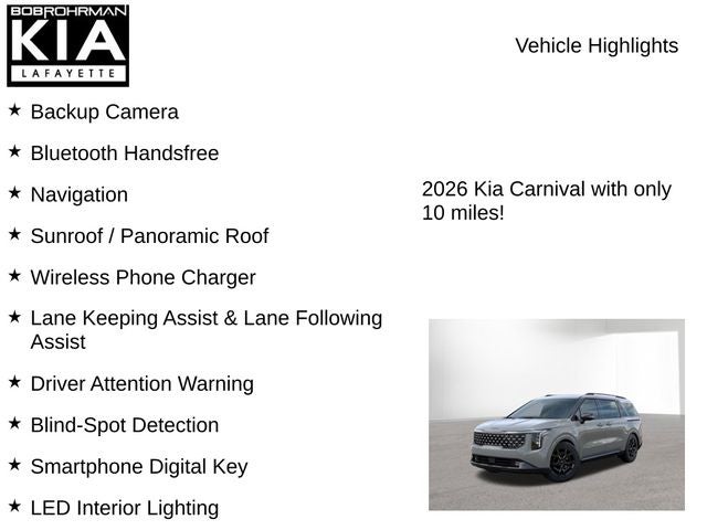 2026 Kia Carnival Hybrid SX