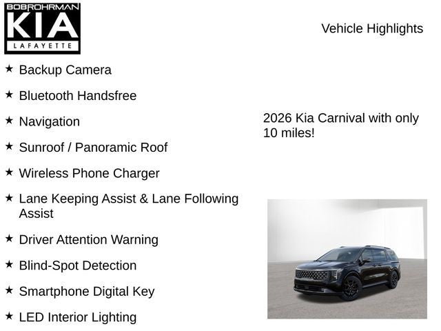 2026 Kia Carnival Hybrid SX