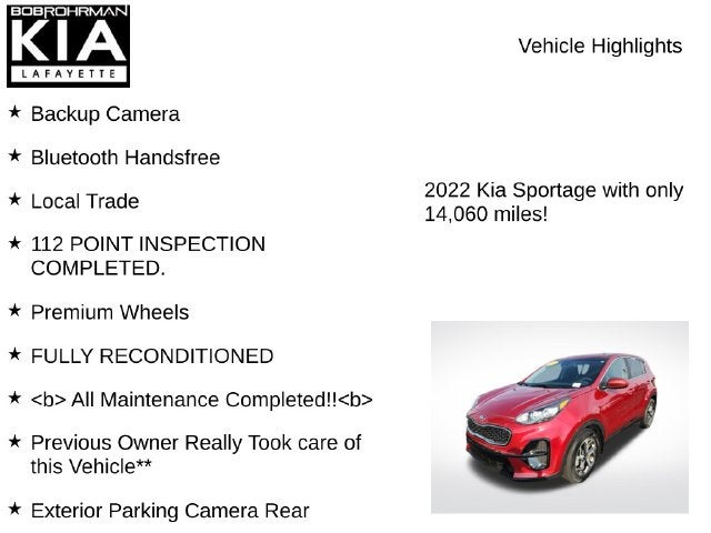 2022 Kia Sportage LX