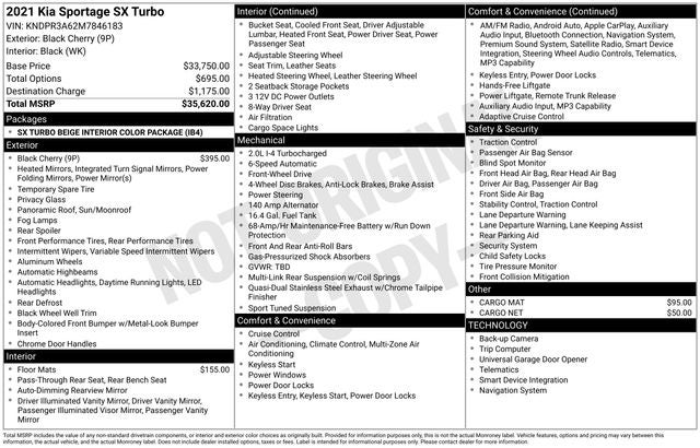 2021 Kia Sportage SX