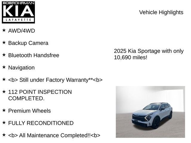 2025 Kia Sportage Plug-In Hybrid X-Line