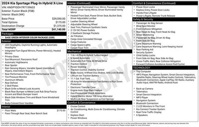2024 Kia Sportage Plug-In Hybrid X-Line