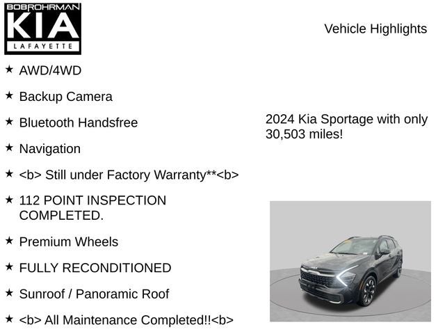 2024 Kia Sportage Plug-In Hybrid X-Line