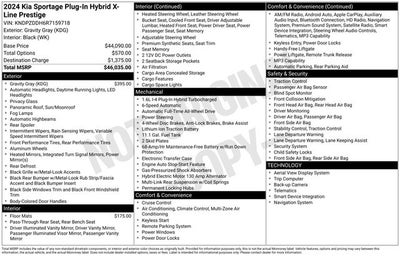 2024 Kia Sportage Plug-In Hybrid X-Line Prestige