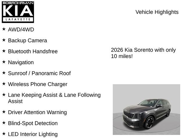 2026 Kia Sorento Hybrid EX