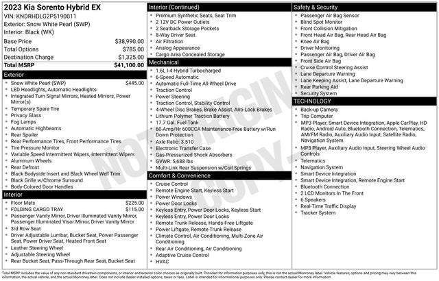 2023 Kia Sorento Hybrid EX