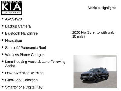2026 Kia Sorento Hybrid X-Line SX Prestige