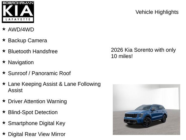 2026 Kia Sorento Hybrid X-Line SX Prestige