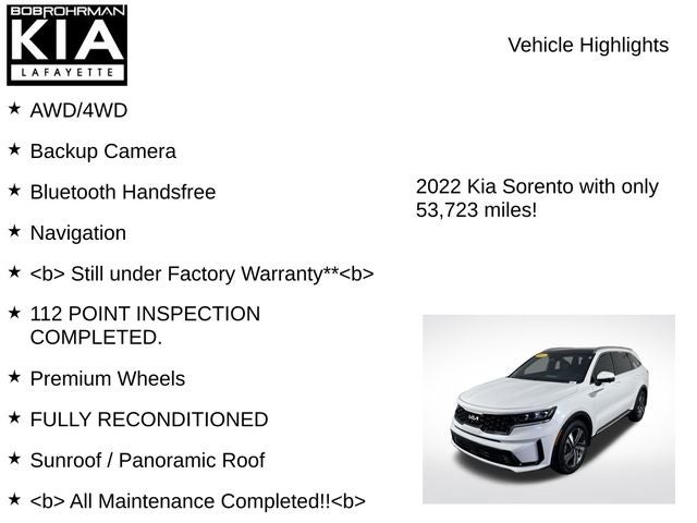 2022 Kia Sorento Plug-In Hybrid SX Prestige
