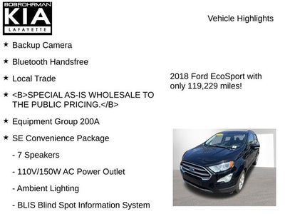 2018 Ford EcoSport SE