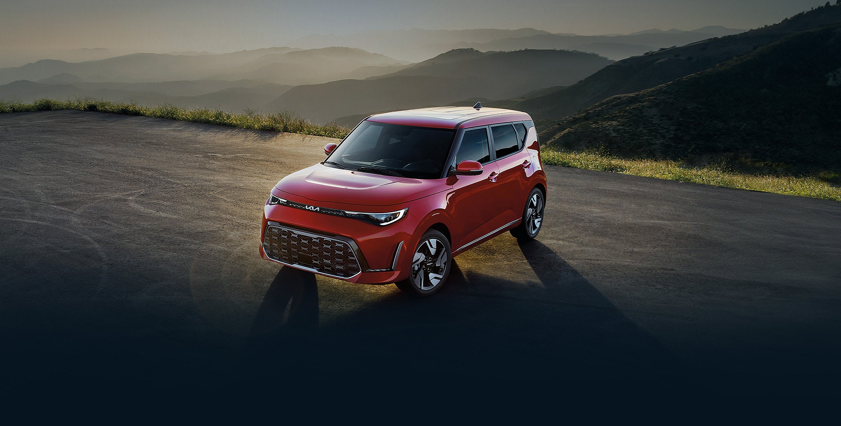 Red 2025 Kia Soul Parked