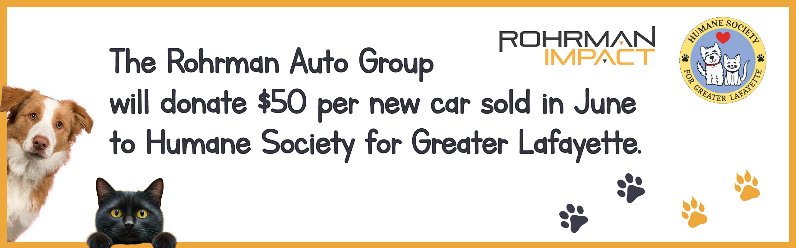 June Fundraiser for Humane Society for Greater Lafayette