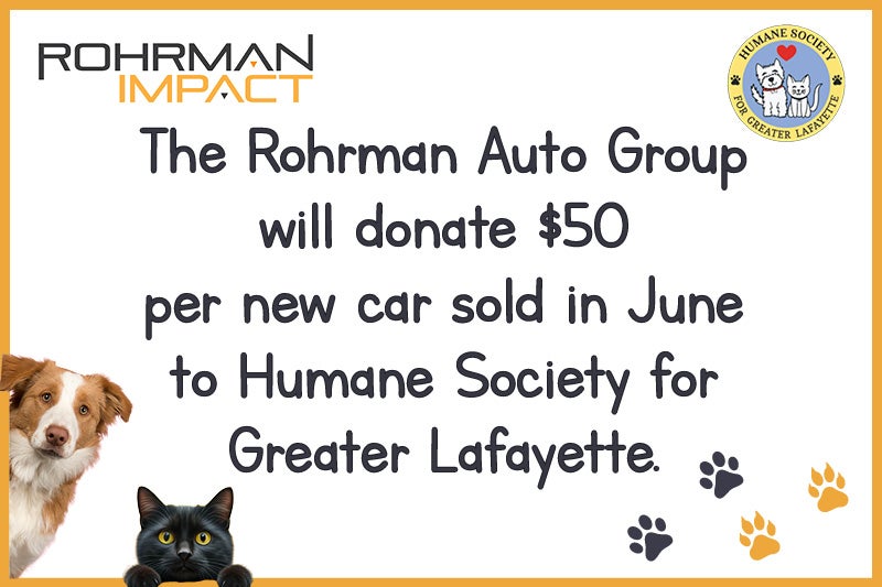 June Fundraiser for Humane Society for Greater Lafayette