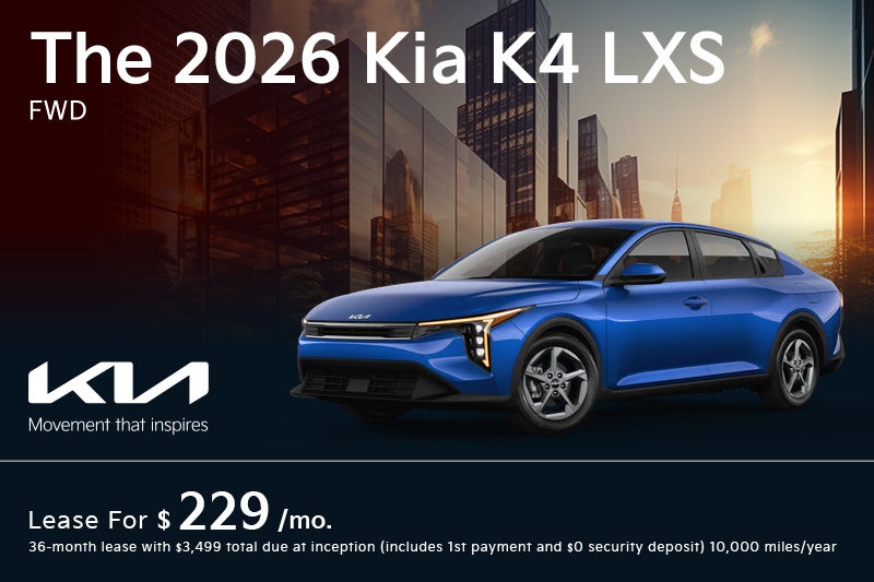 The 2026 Kia K4 LXS FWD