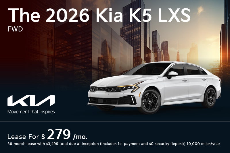 The 2026 Kia K5 LXS FWD
