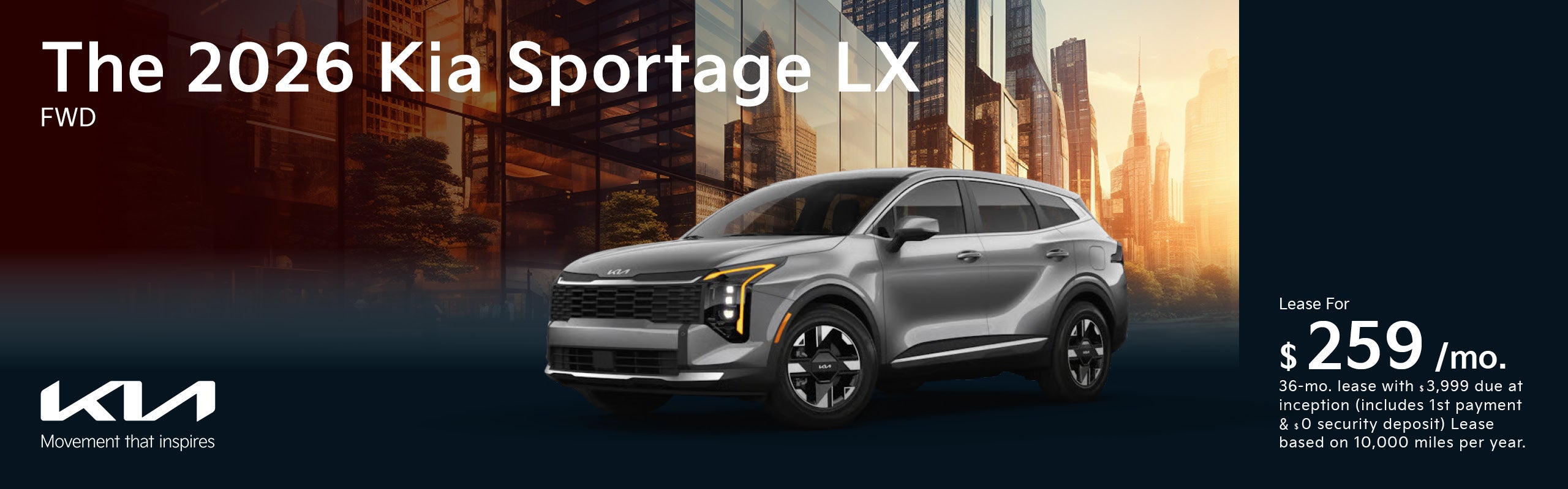 The 2026 Kia Sportage LX FWD