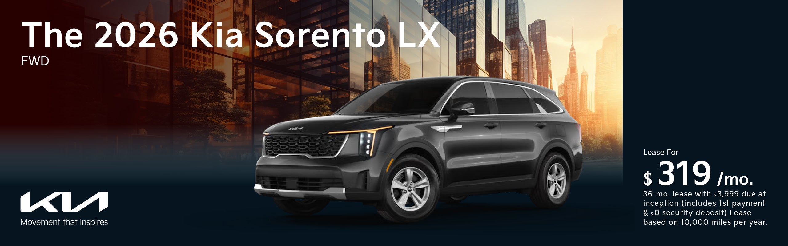 The 2026 Kia Sorento LX FWD