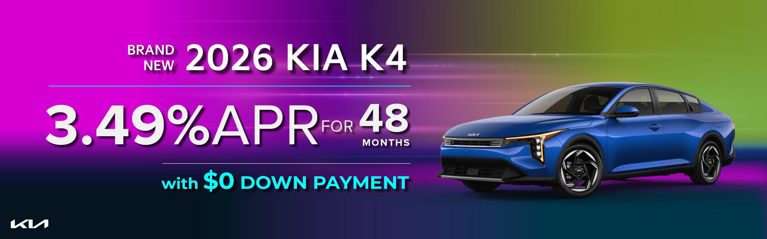 Brand new 2026 Kia K4