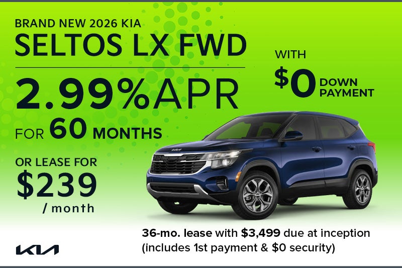 Brand New 2026 Kia SELTOS LX fwd