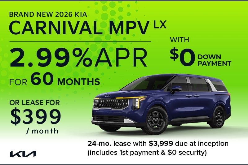 Brand New 2026 Kia CARNIVAL MPV LX