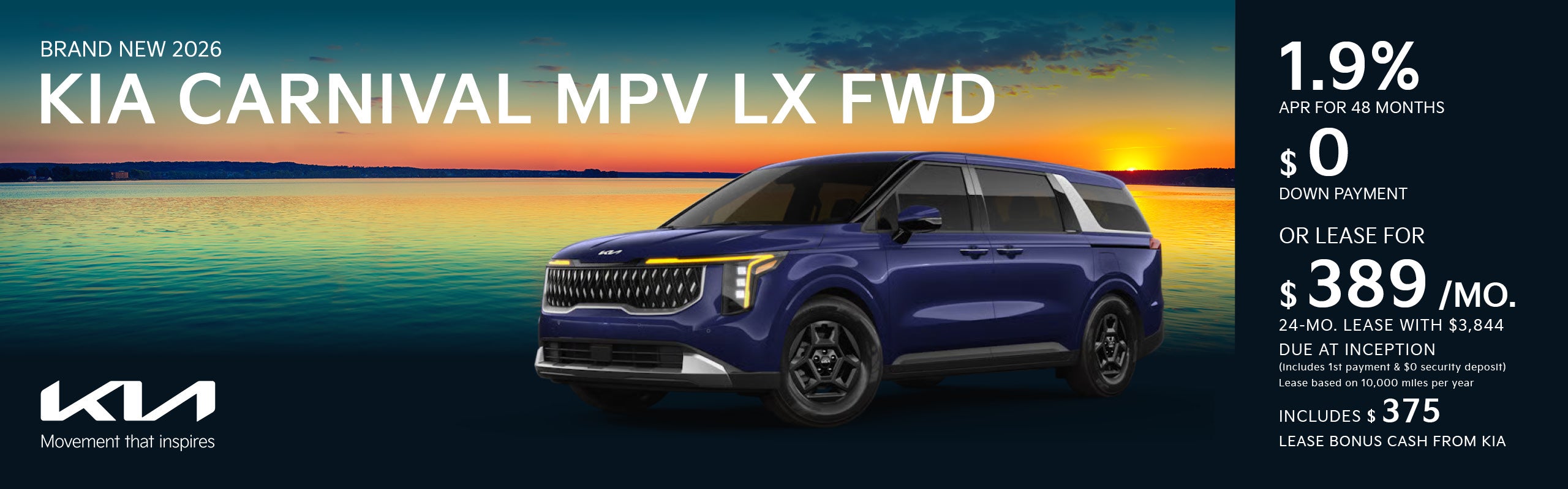 Brand New 2026 Kia Carnival MPV