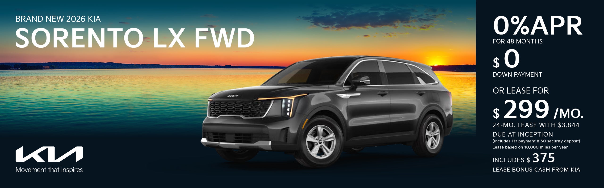 Brand New 2026 Kia SORENTO