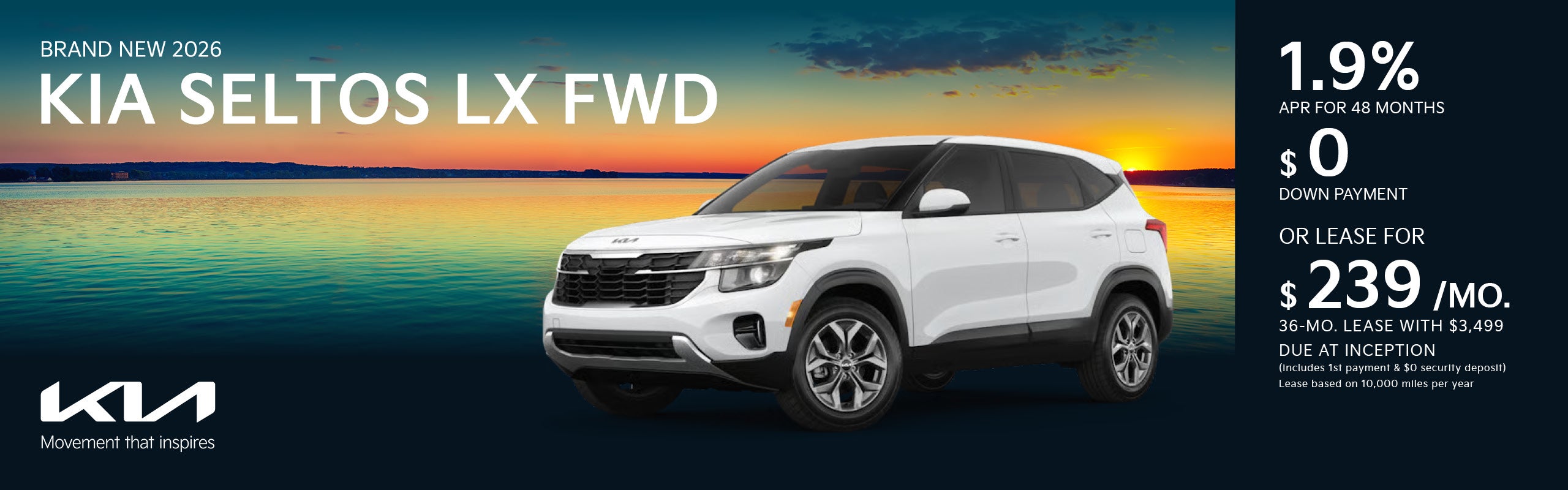 Brand New 2026 Kia SELTOS LX FWD