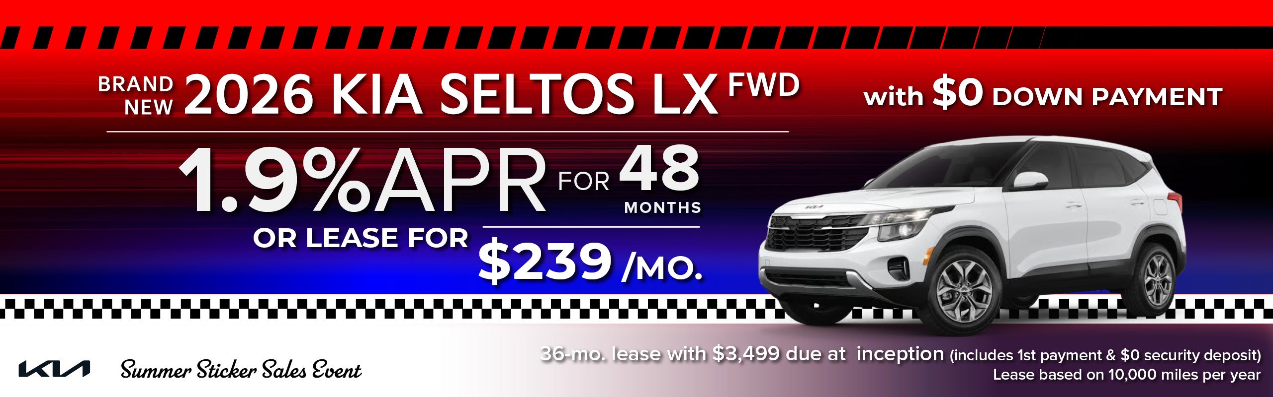 Brand New 2026 Kia SELTOS LX FWD