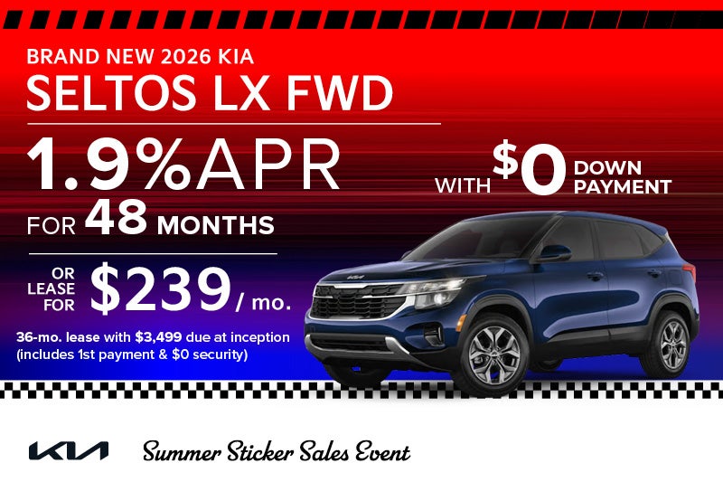 Brand New 2026 Kia SELTOS LX FWD