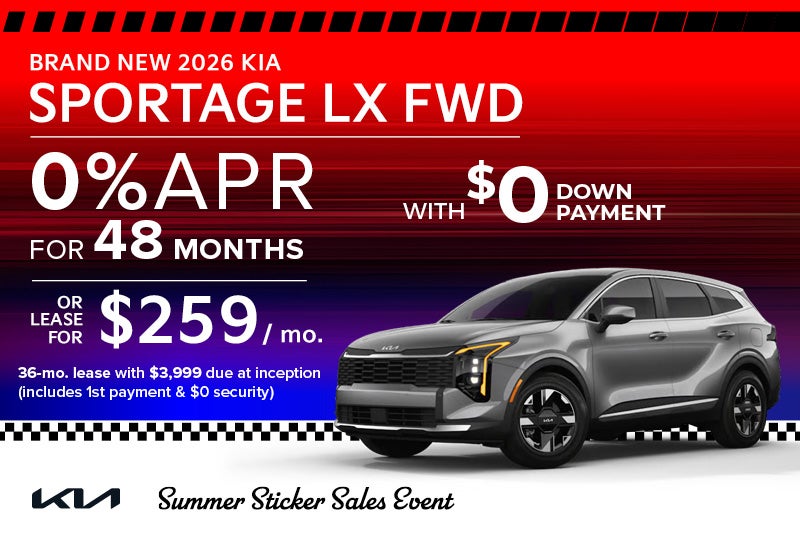 Brand New 2026 Kia SPORTAGE LX FWD
