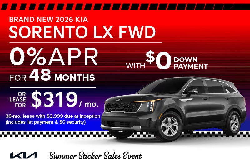 Brand New 2026 Kia SORENTO LX FWD