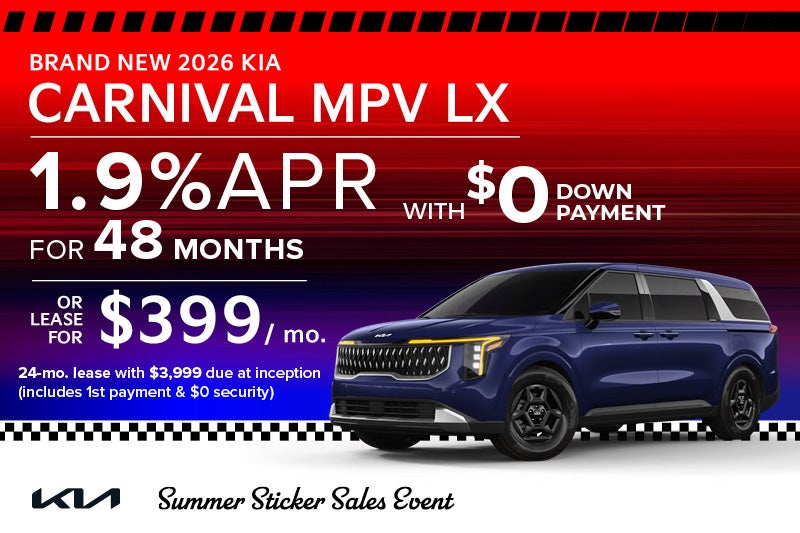 Brand New 2026 Kia CARNIVAL MPV LX