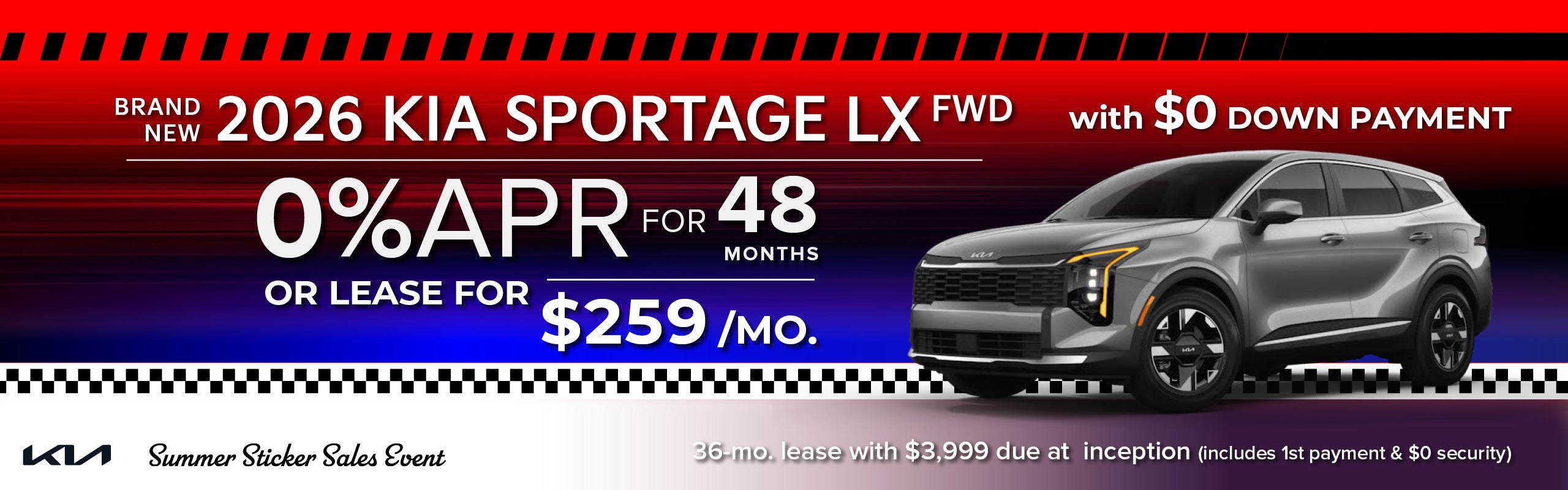 Brand New 2026 Kia SPORTAGE LX FWD