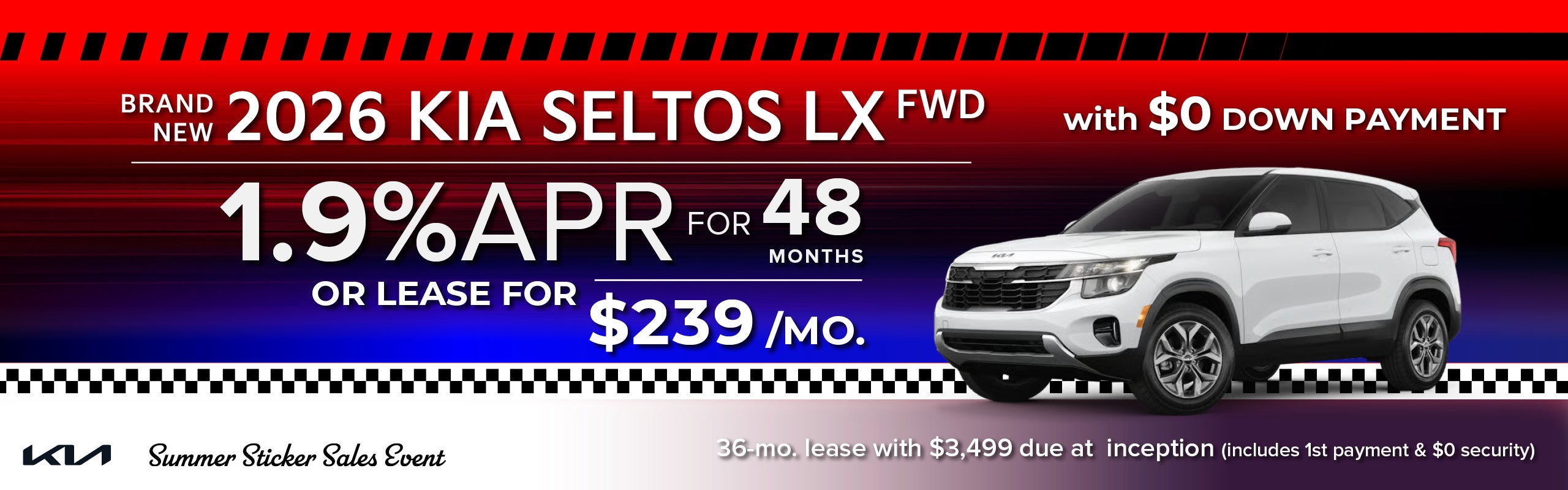 Brand New 2026 Kia SELTOS LX FWD