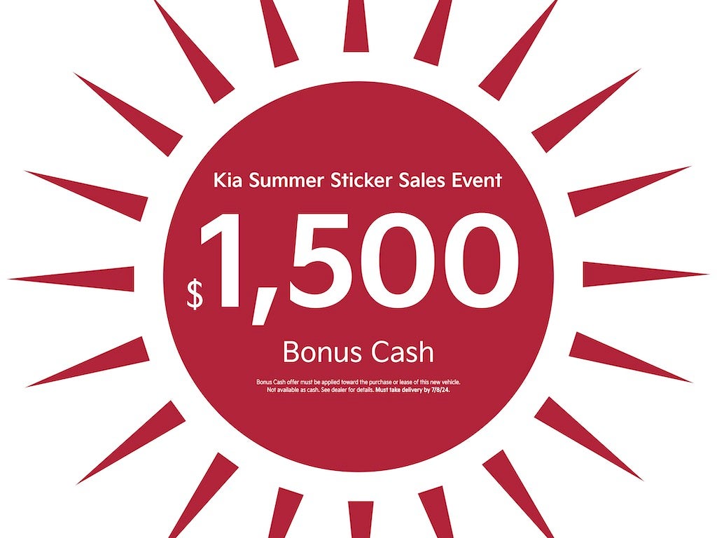 $1500 bonus cash sticker Bob Rohrman Kia in Lafayette IN