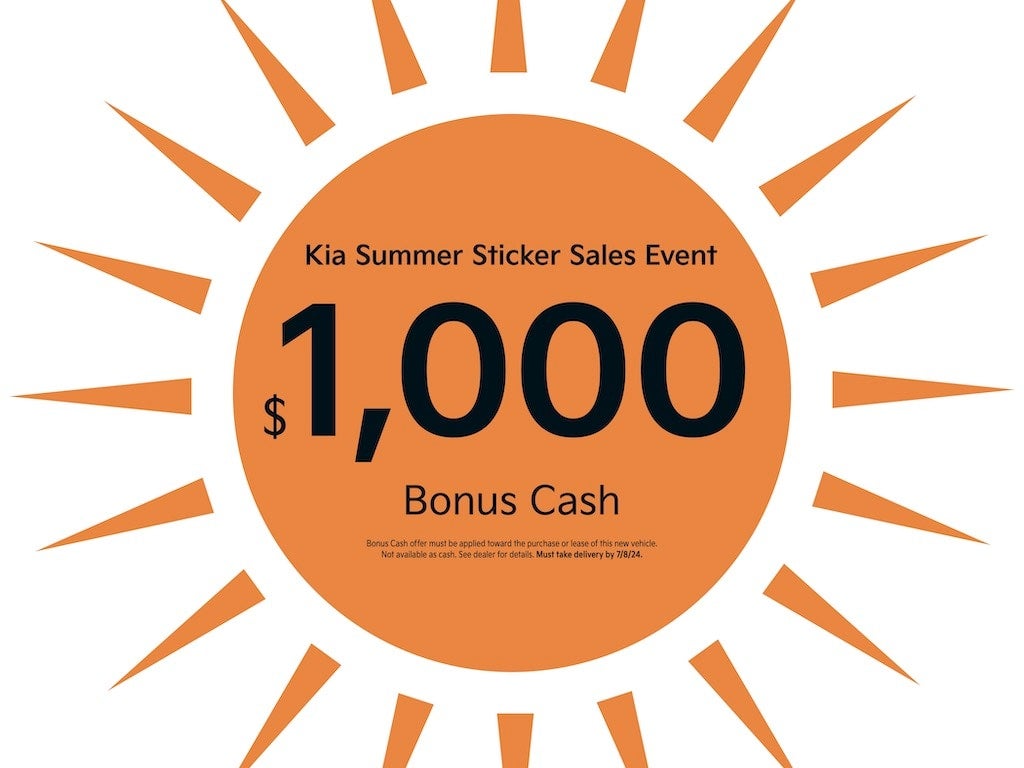 $1000 bonus cash sticker Bob Rohrman Kia in Lafayette IN